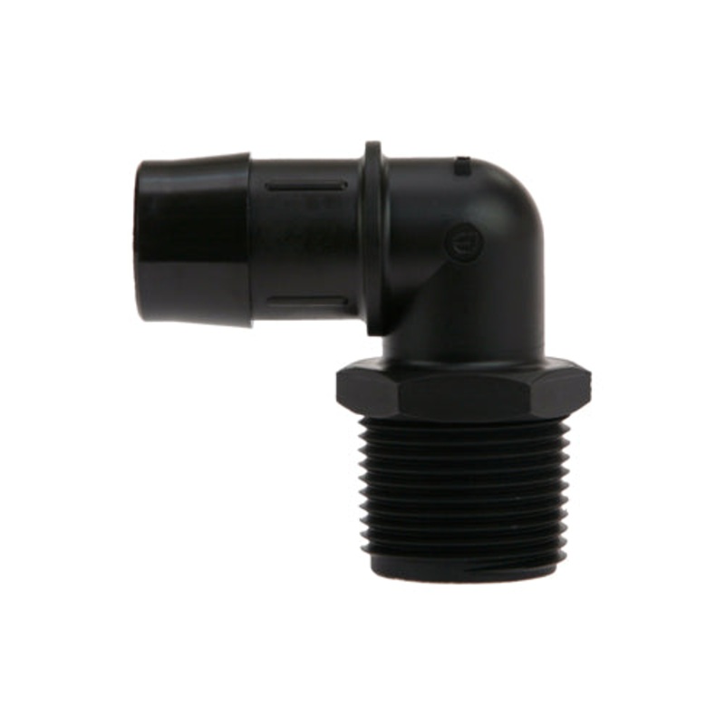 1″ Thread x 1″ Hose Barb Elbow