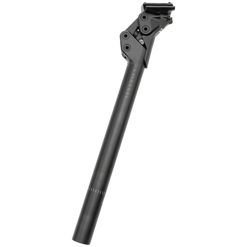 Redshift Sports ShockStop Pro Race Suspension Seatpost – 27.2 x 350mm 20mm Travel Aluminum BLK