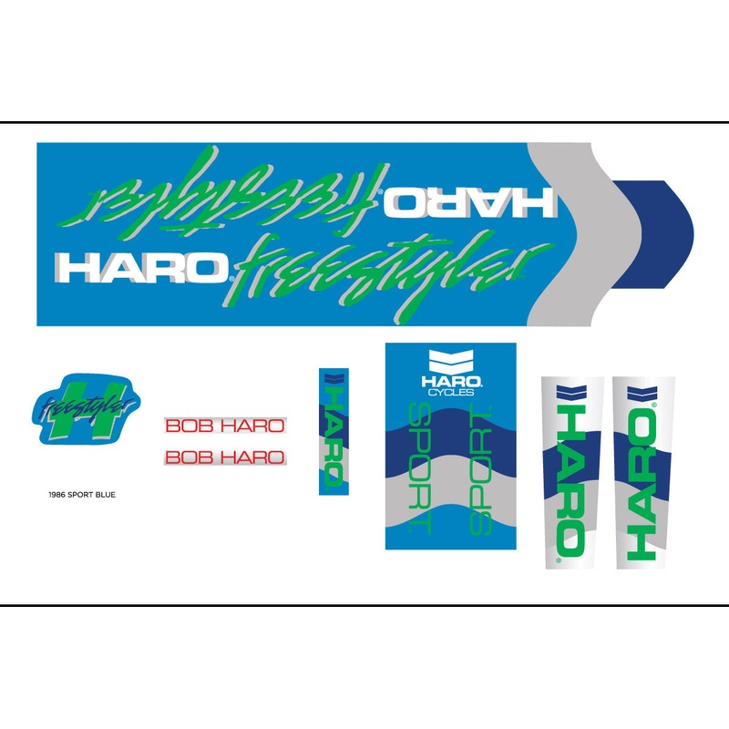 1986 Decals Sport Blue