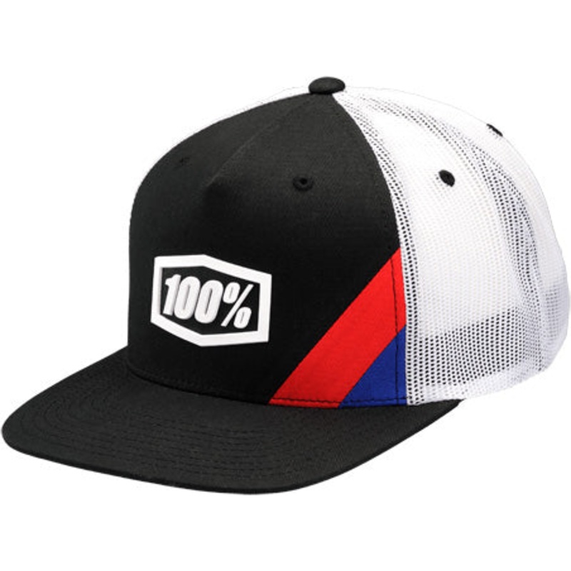 100% Snapback Trucker Hat-Cornerstone Black