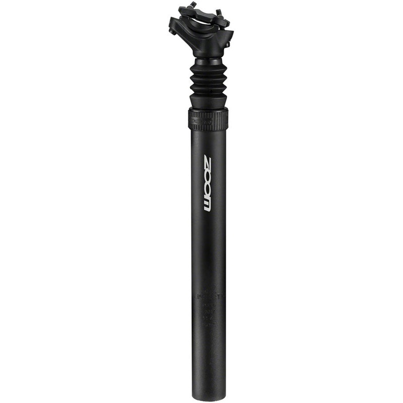 Zoom 15mm Offset Suspension Seatpost – 27.2 x 350mm, Anodized Black