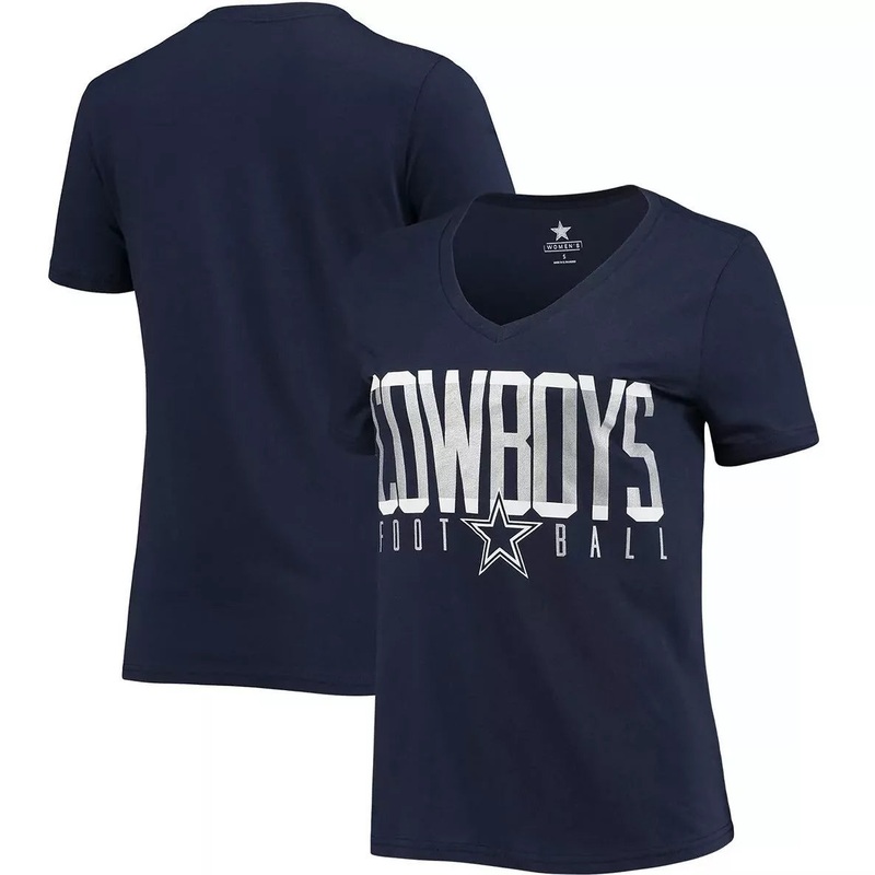 Dallas Cowboys Women’s Navy Presley Short Sleeve T-Shirt