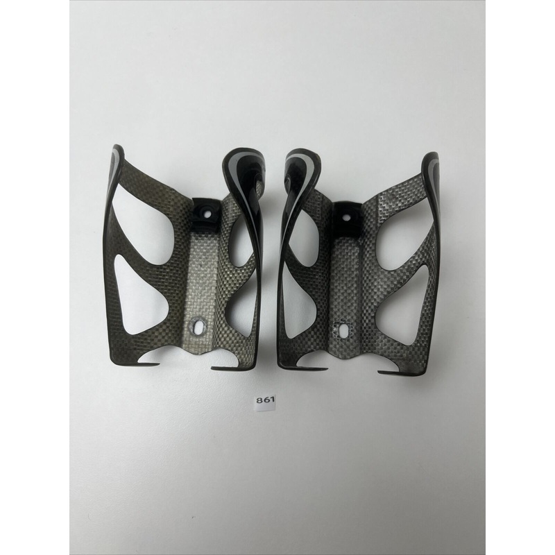 (2) Pair Forte Carbon Bottle Cages Glossy Black 59g