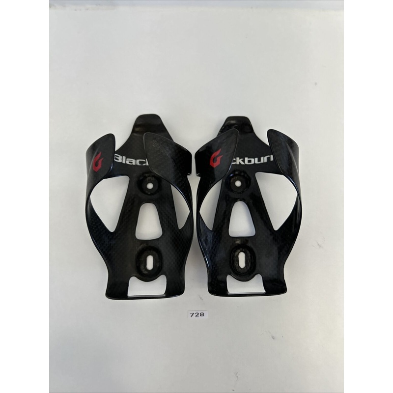 (2) Black Burn Carbon Water Bottle Cage
