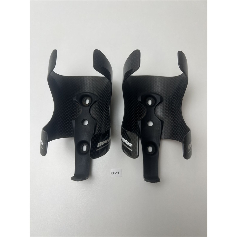 Pair Of Douglas Carbon/plastic Bottle Cage Road Bike, Mtb, Triathlon, Graver 77g