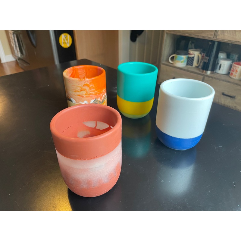 Upcycled Surf Resin Cups 3″ (Med)