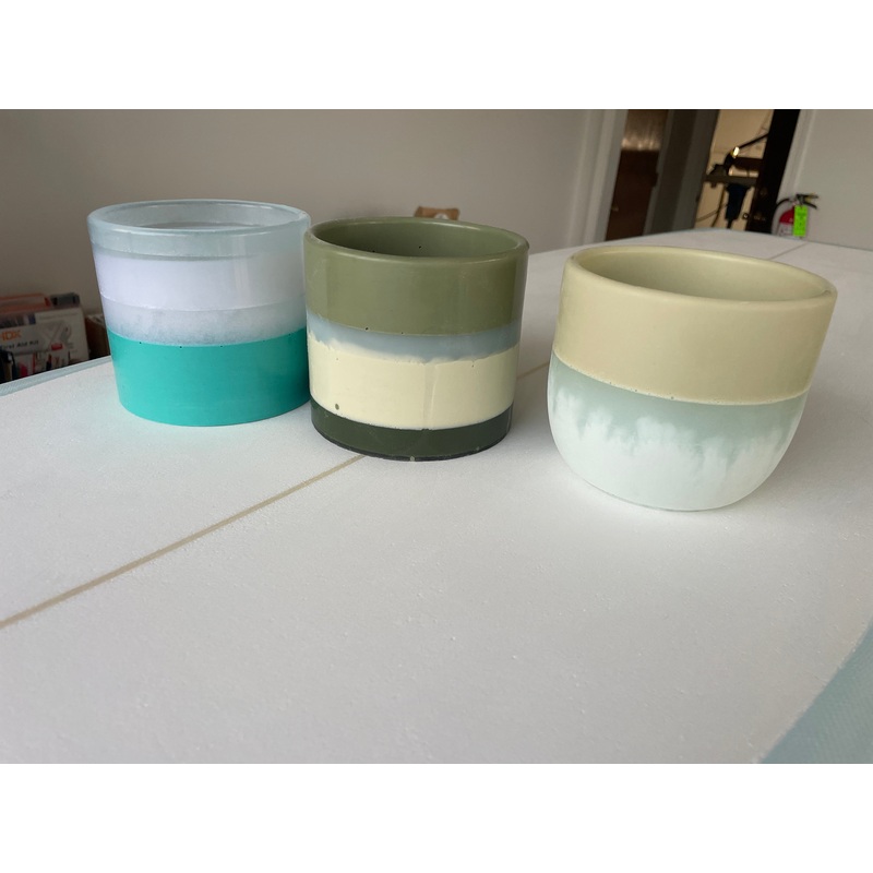 Upcycled Surf Resin Cups Small ‘Multi’
