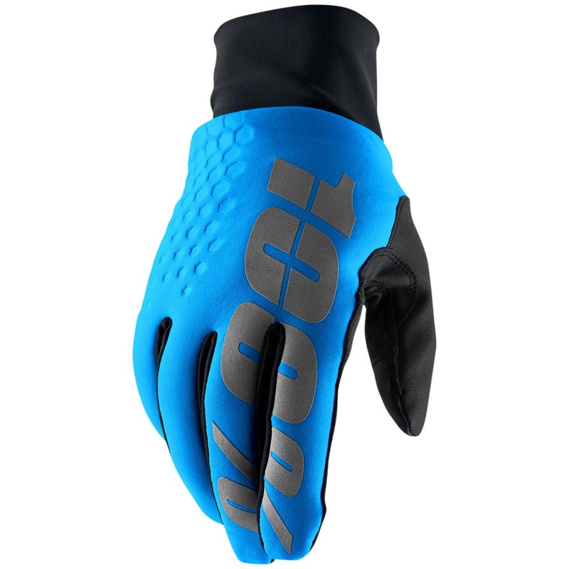 100% Hydromatic Brisker Gloves – Blue Full Finger Large