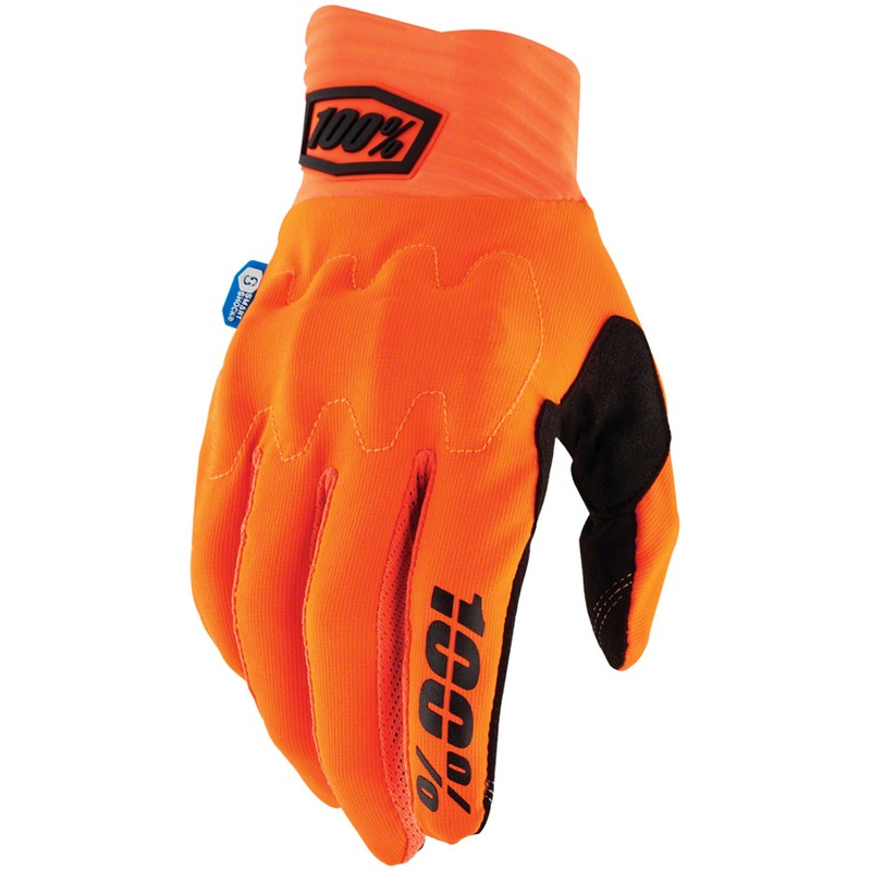 100% Cognito Smart Shock Gloves – Flourescent Orange Full Finger X-Large