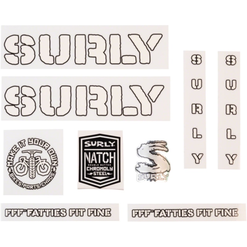 Surly Surly Overspray Decal Set White