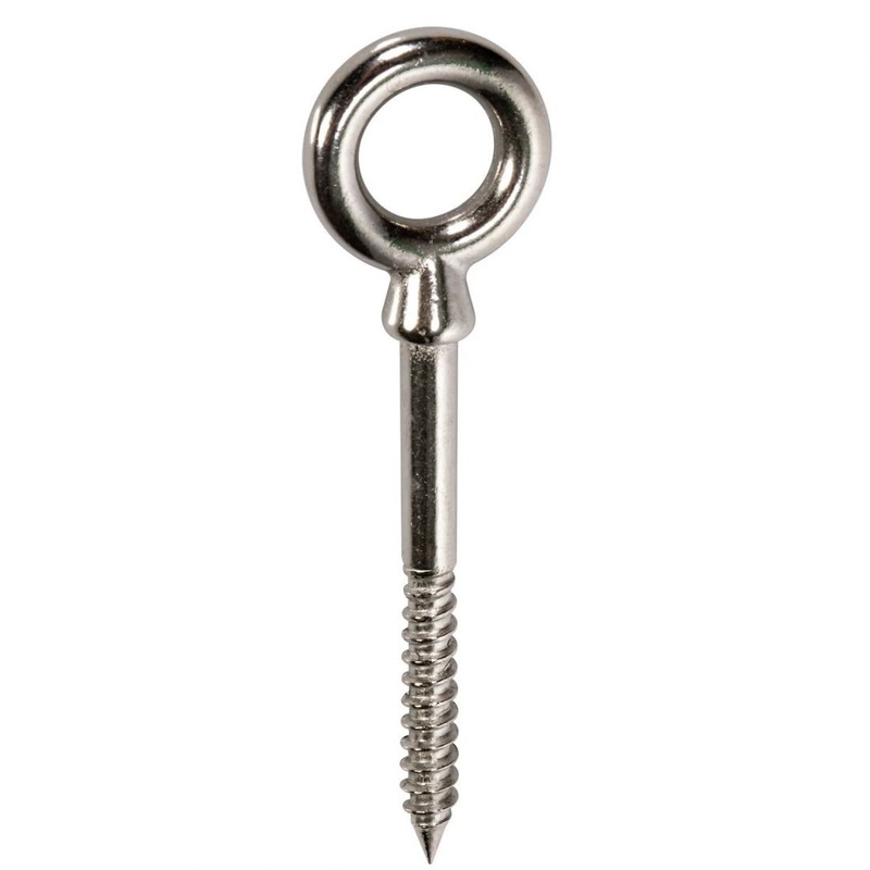 Long Shank Shouldered Eye Bolt with Wood Thread