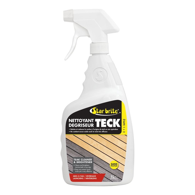 Star Brite Teak Cleaner & Brightener  Step 1   2