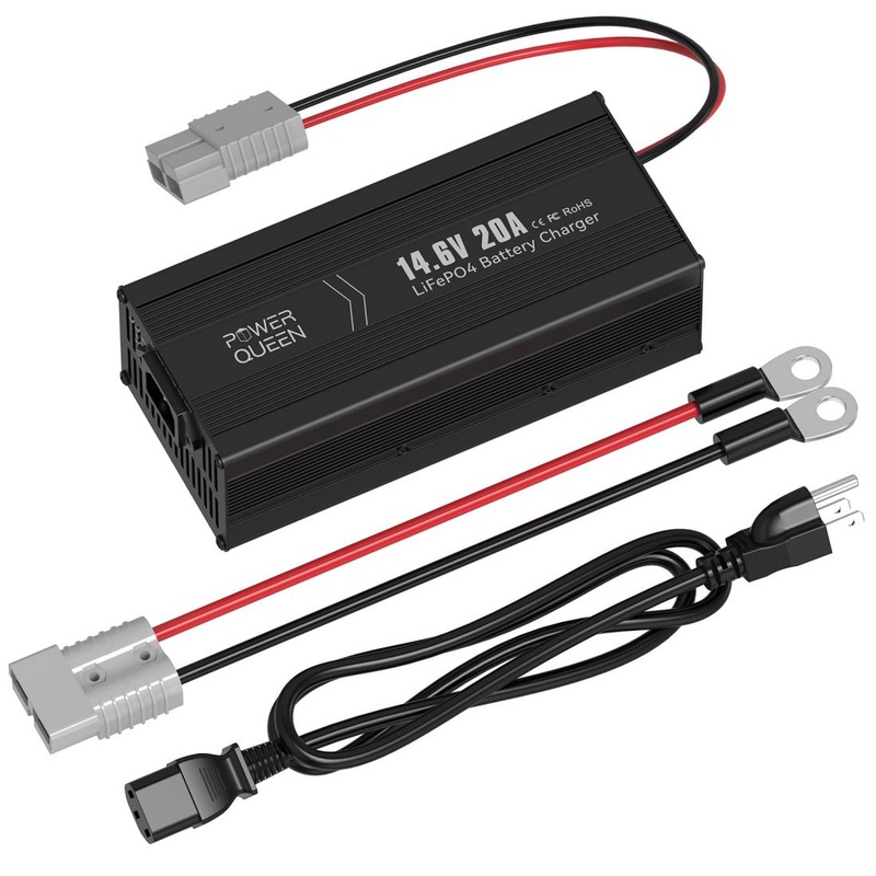 Power Queen 14.6V 20A LiFePO4 Battery Charger