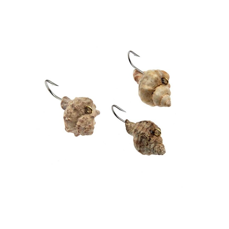 Hand Made Seashell Lead Sinker with Hook