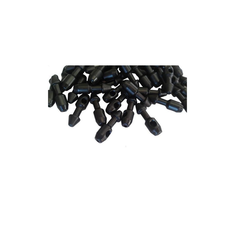 Plastic Strain for Tied Rubbers