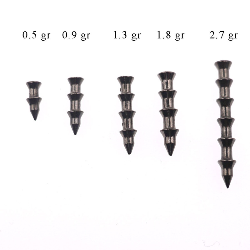 X Zone Tungsten Pagoda Nail Sinkers