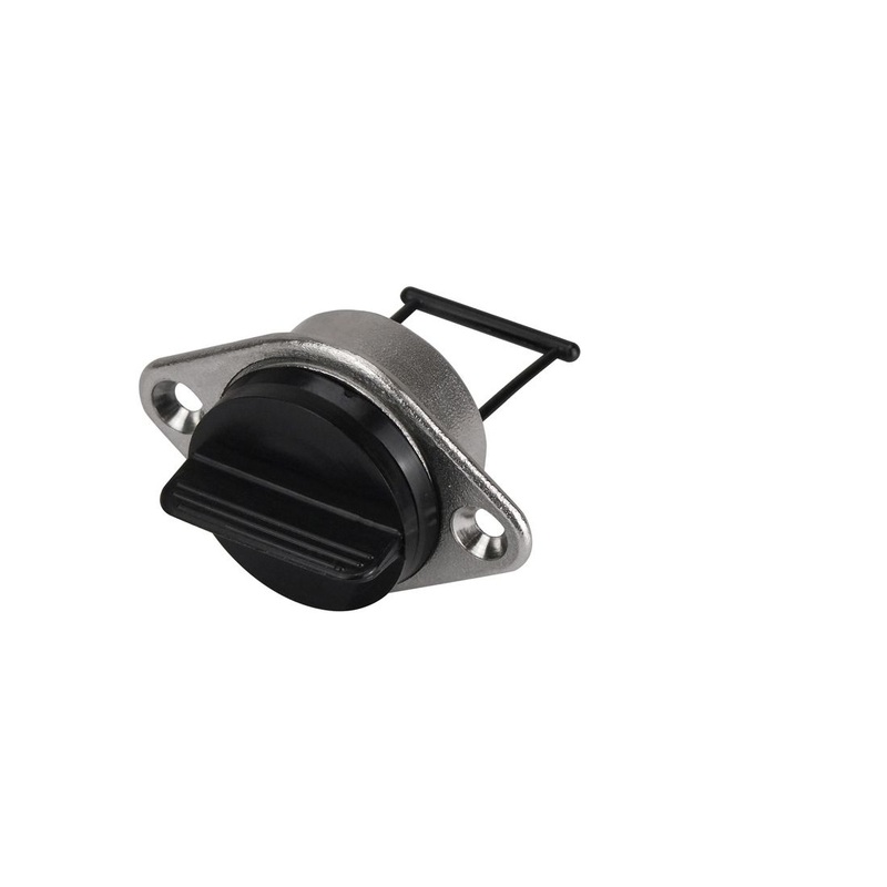 Plastic Drain Plug With Nickel Plated Base