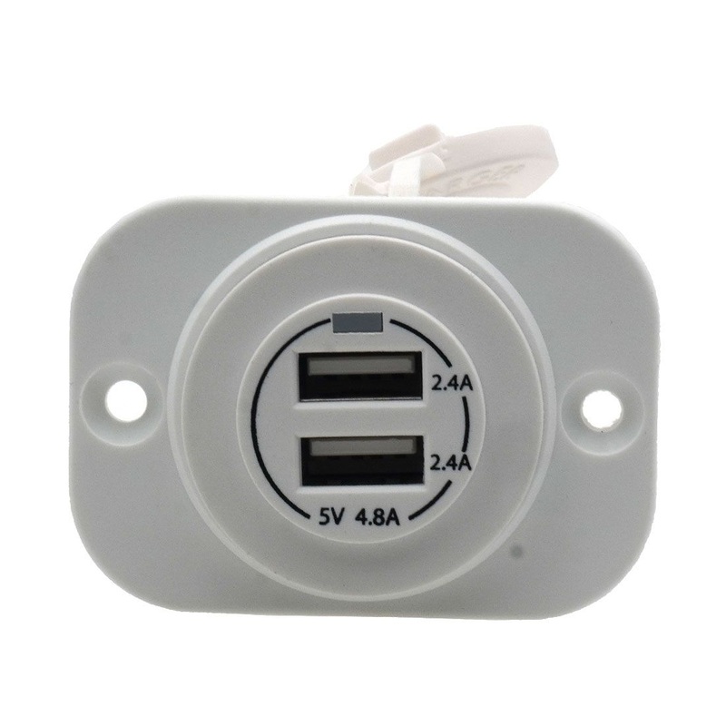 Double Port USB 2.4 A Charger Socket