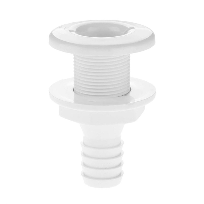 Thru-Hull with Flush Flange and Hose Barb