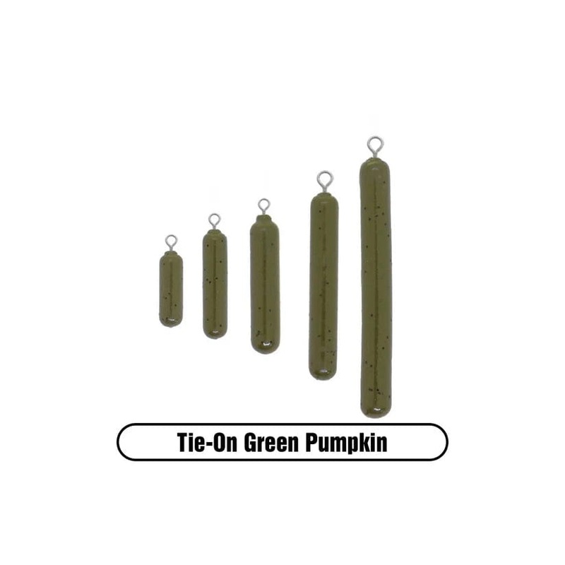 X Zone Tungsten Skinny Drop Shot Weight Tie-on