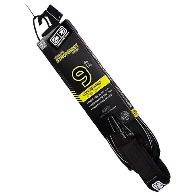 OCEAN & EARTH 9ft SUP/Longboard COMP Straight Leash (Knee)