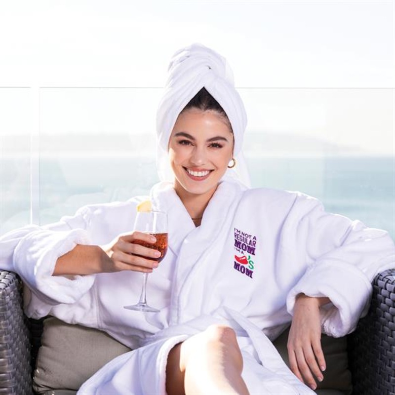 Fattowels Terry Velour Shawl Collar Robe – 100% Cotton Terry velour