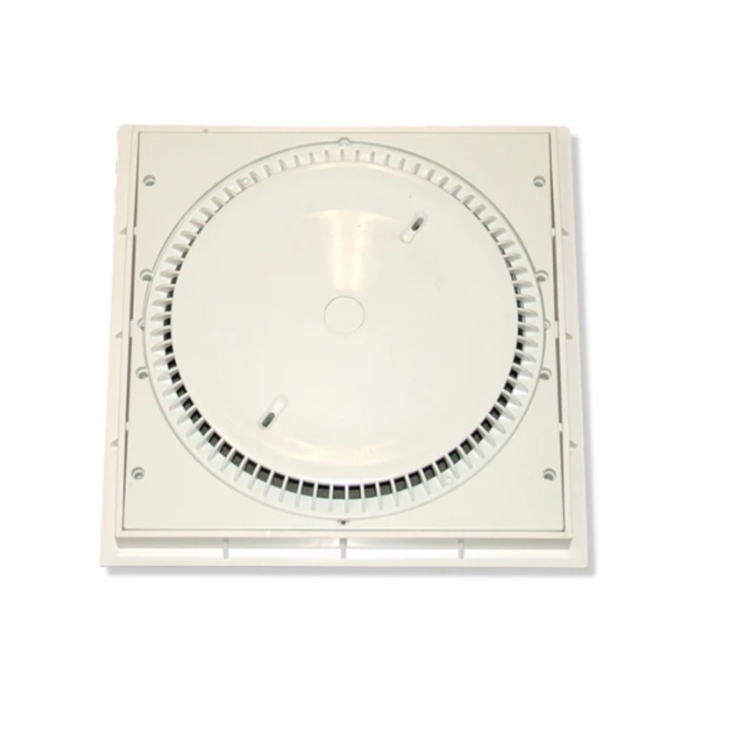 Afras 10064ACF Anti-Vortex Drain Cover With Ringplate – 12×12 Inch – White