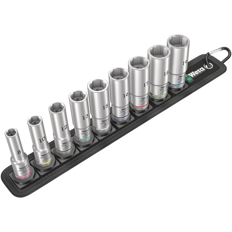 Wera Belt B Deep 1 socket set – 3/8″ drive, 9 pieces