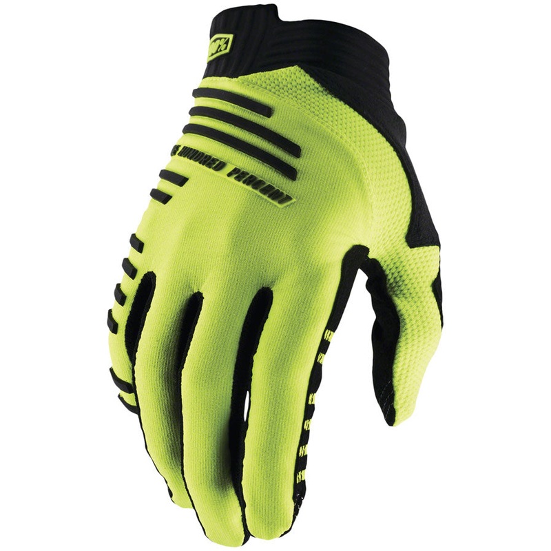 100% R-Core Gloves – Yellow, Full Finger, Men’s, X-Large